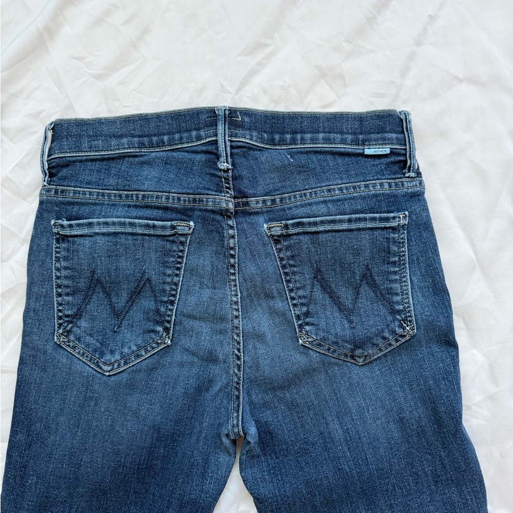 MOTHER Straight Leg Jeans - Indigo - Picture 7 of 10